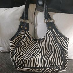 Zebra Print HOBO HANDBAG