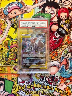 2019 Pokemon Black Star Mewtwo & Mew GX #SM191 Power Partnership Tins PSA 10 Gem Mint