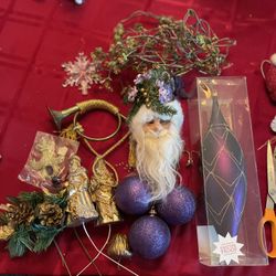 Purple Wreath Garland Or Craft Lot