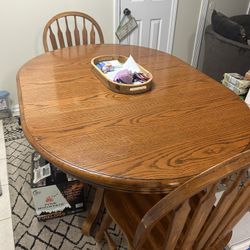 Oak Kitchen Table With 4 Chairs