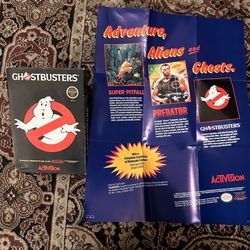Ghostbusters Nes Box And Poster Only Nintendo