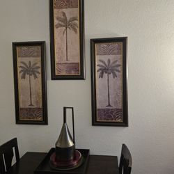 Framed Palm Tree Wall Decor