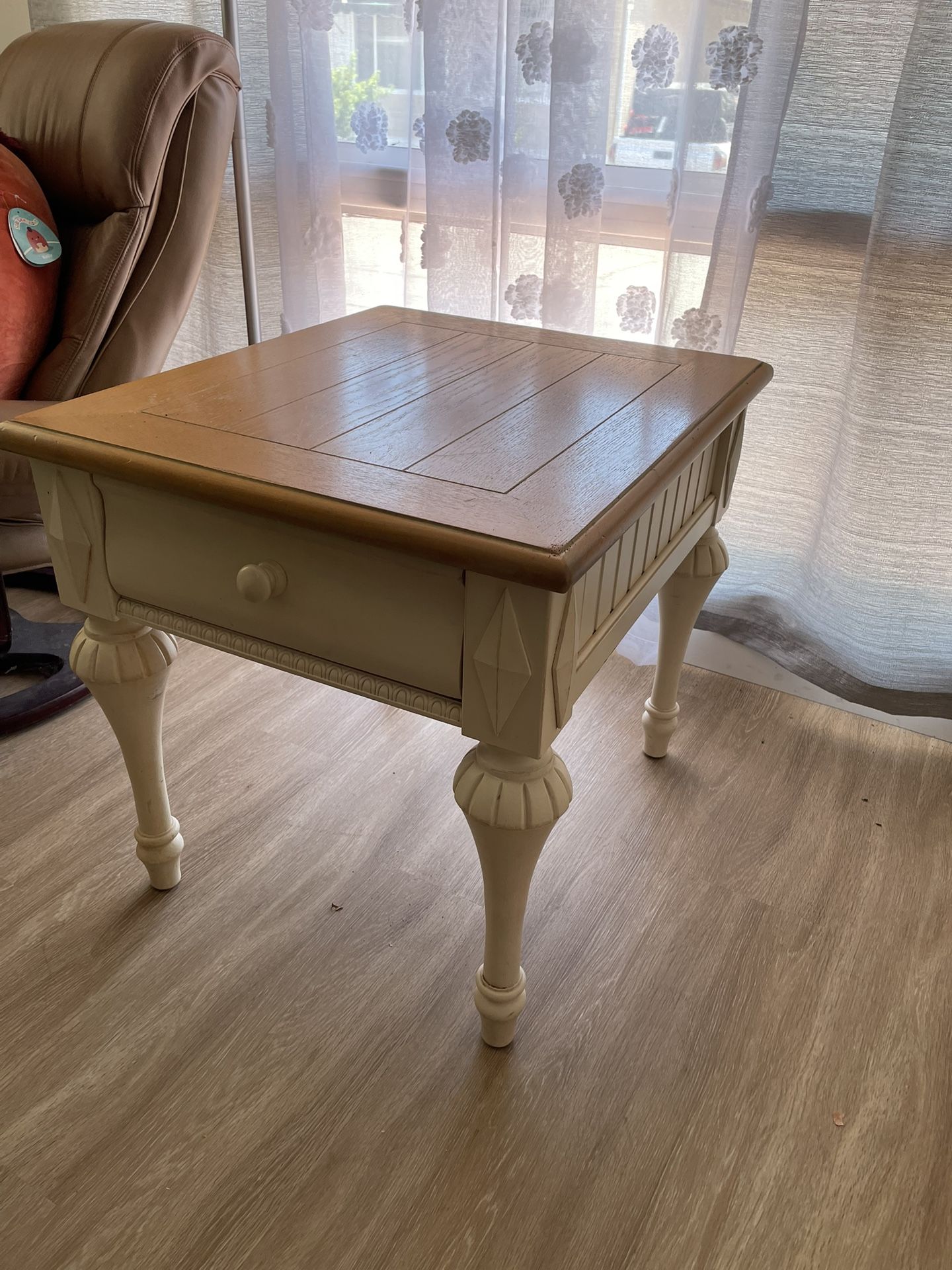 Wood End Table