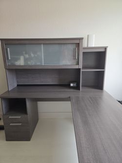 L shaped office desk