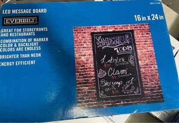 New LED Message Board Display Sign for Restaurants Parties Retail, 16" X 24"