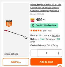 Milwaukee M18 FUEL 10 in. Telescoping Pole Saw, 13 ft. Length (Tool-Only)