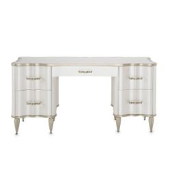 London Place Creamy Pearl Vanity Desk