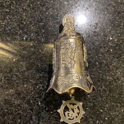 Rare Chinese Bronze Bell with Buddha