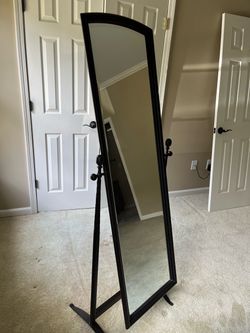 Standing mirror, metal, full length