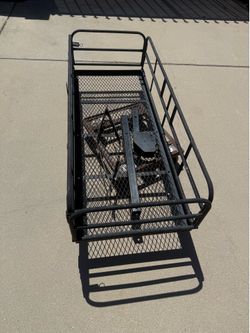 Hitch-Mounted Cargo Basket