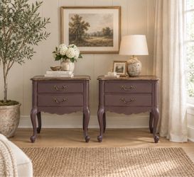 French Provincial Table Set- Fig with Brown Tops