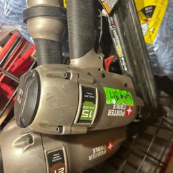Two nonworking porter cable nail guns for parts