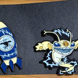Disney Pins - Sparky & Spaceship 