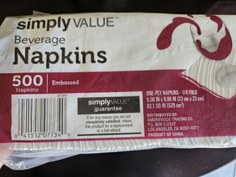 Free Pack Of 500 Beverage Napkins