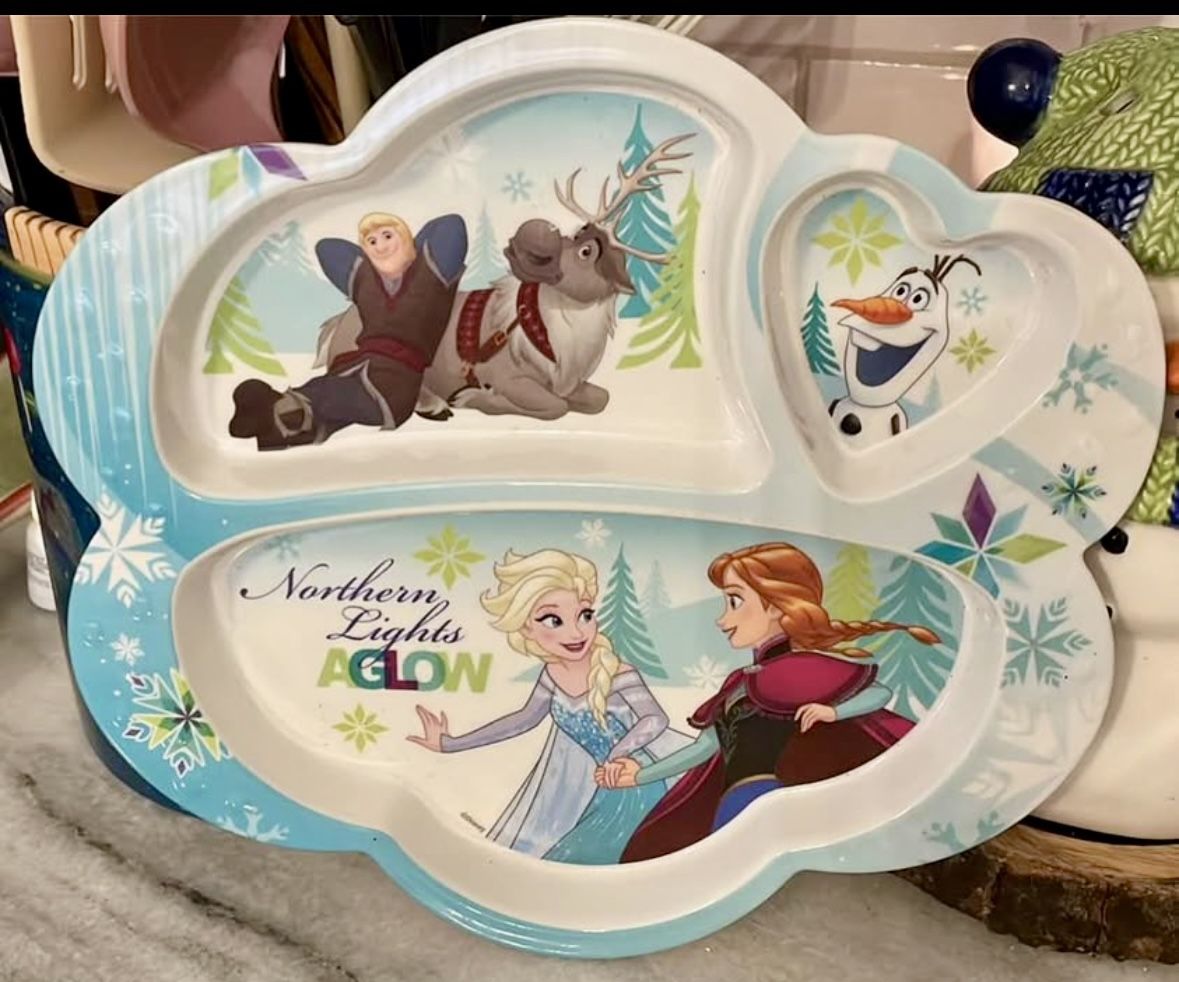 Disney frozen childs plate