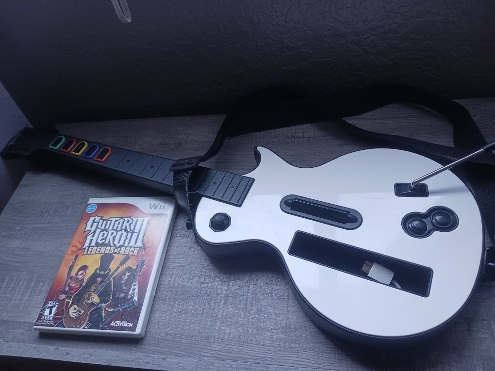 Wii Guitar And Game