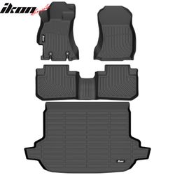 Fits 2014-2018 Subaru Forester 3D Molded All Weather Floor Mats TPE Carpet Trunk Mat