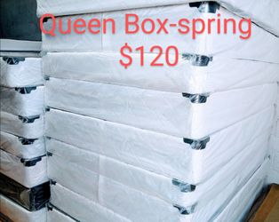 $120  Queen  boxspring brand new free delivery same day