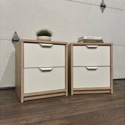 Matching Pair of Mid-Century Style Nightstands