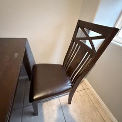 Dark Wood Dining Table