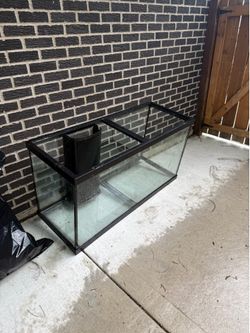 Aqueon 90 gallon overflow system tank, cracked