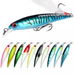 Brand New Fishing Lures Minnow Baits 10pack Lot 