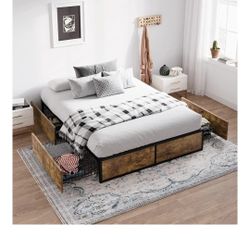 Queen Bed Frame With Storage 