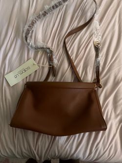 Isabelle Brown Crossbody Clutch
