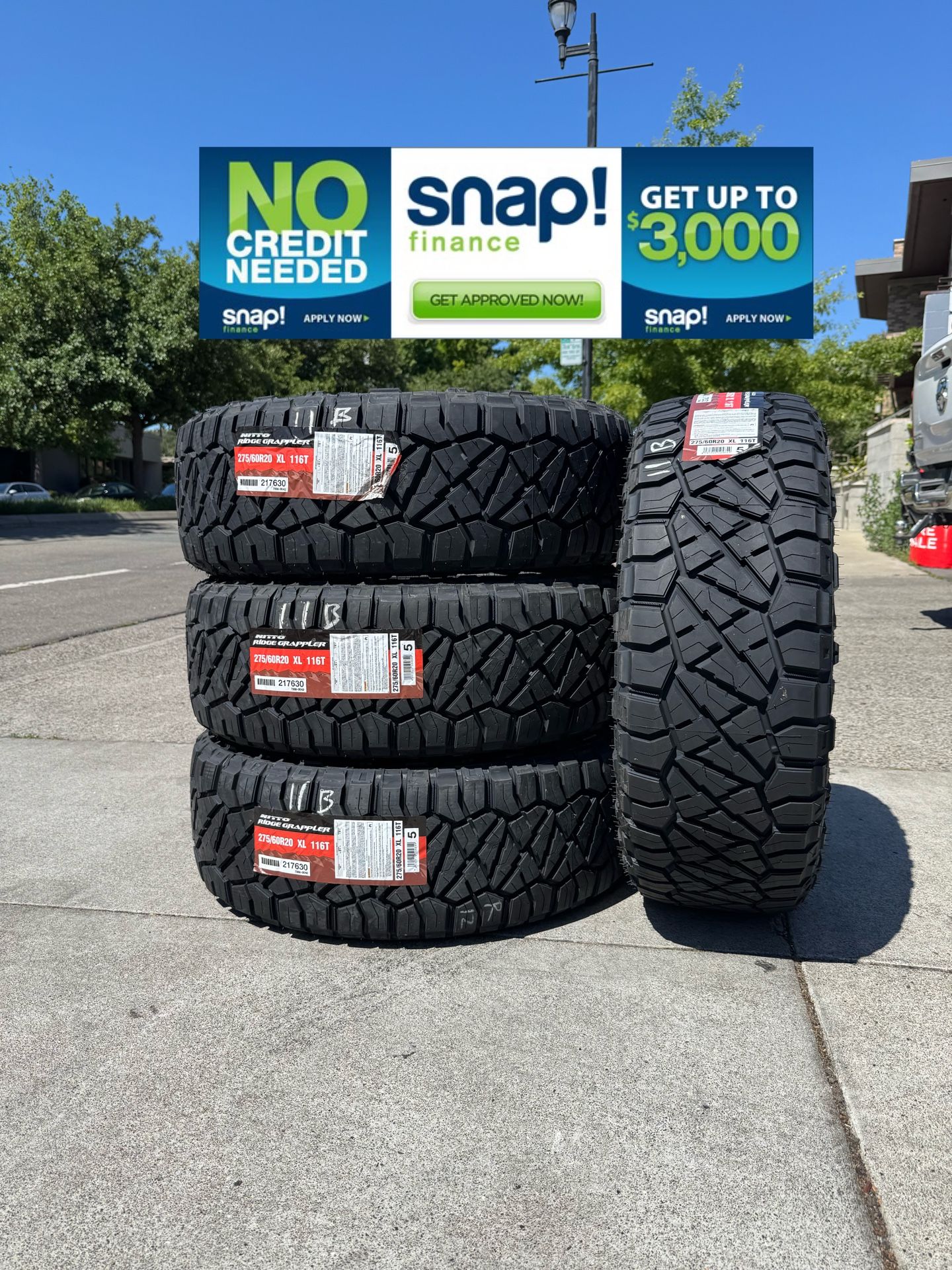 275-60-20 Nitto Tires 39$ Down Payment Only