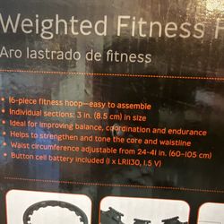 Weighted Fitness Hoop 