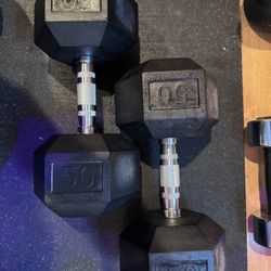 50lb Dumbbells Pair