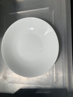 12” white plate