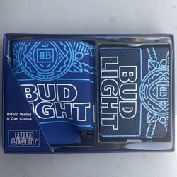 Bud Light Combo Wallet And Drink Sleeve GREAT GIFT 