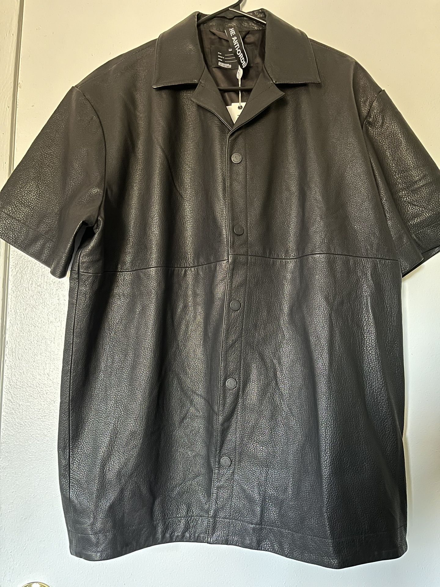 Leather Black Button Up, Culture Kings The Anti Order