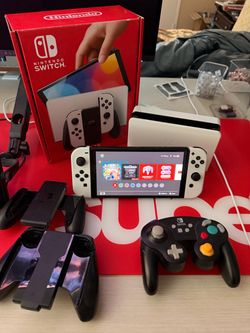 Nintendo switch oled with extras