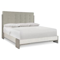 Foundations Light Shale King Panel Bed