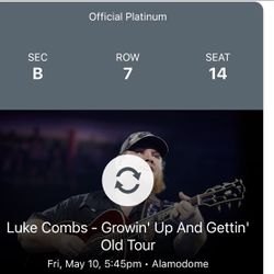 Luke Combs 5/10 Concert Tickets 