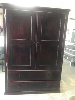 Wood wardrobe