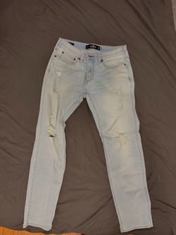 Hollister Light Wash Ripped Jeans