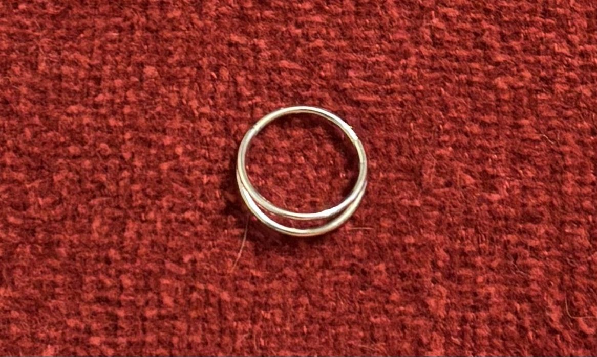 Silver Helix Cartilage Earring Clicker Nose Ring Surgical Steel Double Hoop Body Jewelry