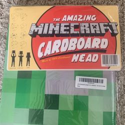 Minecraft Cardboard Head Box Halloween Costume 