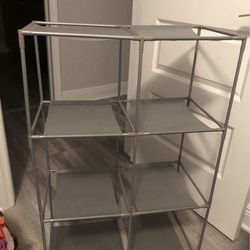 6 cube shelf grey organizer shoe rack ect