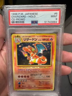 1998 P.M. PSA 9 CHARIZARD HOLO CD PROMO #6 Pokémon Japanese Card ZARD