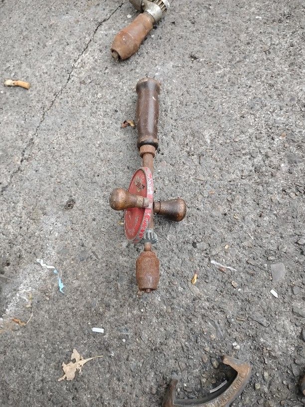 1950s wood drill