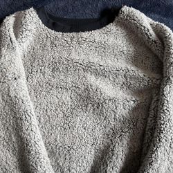 Secret Treasures Sleepwear Super Soft Sherpa Teddy Sweatshirt Grey 3XL