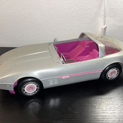 1984 Mattel Barbie Silver Vette Corvette Convertible Vehicle Vintage Car Toy