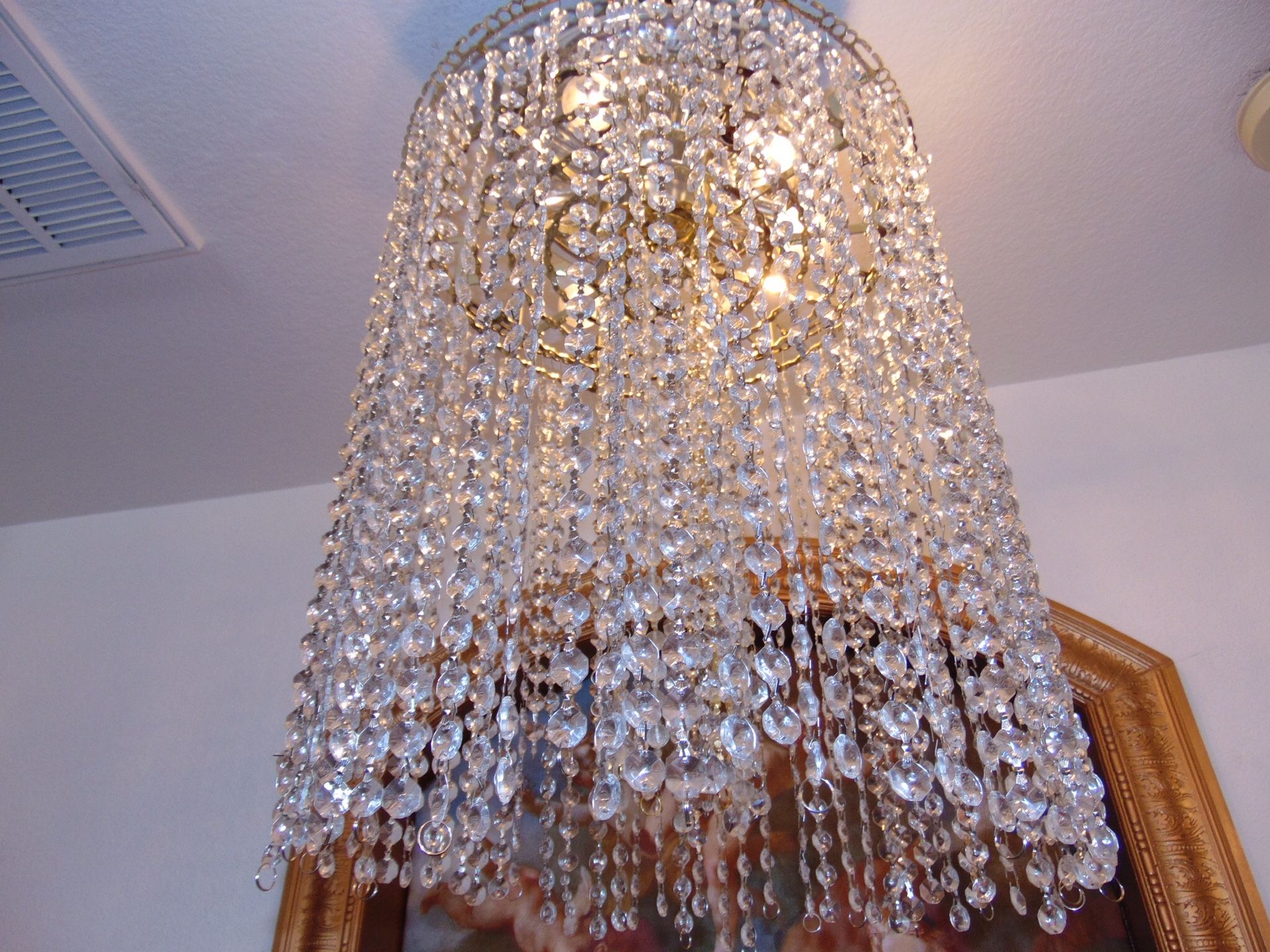2 ft crystal chandelier