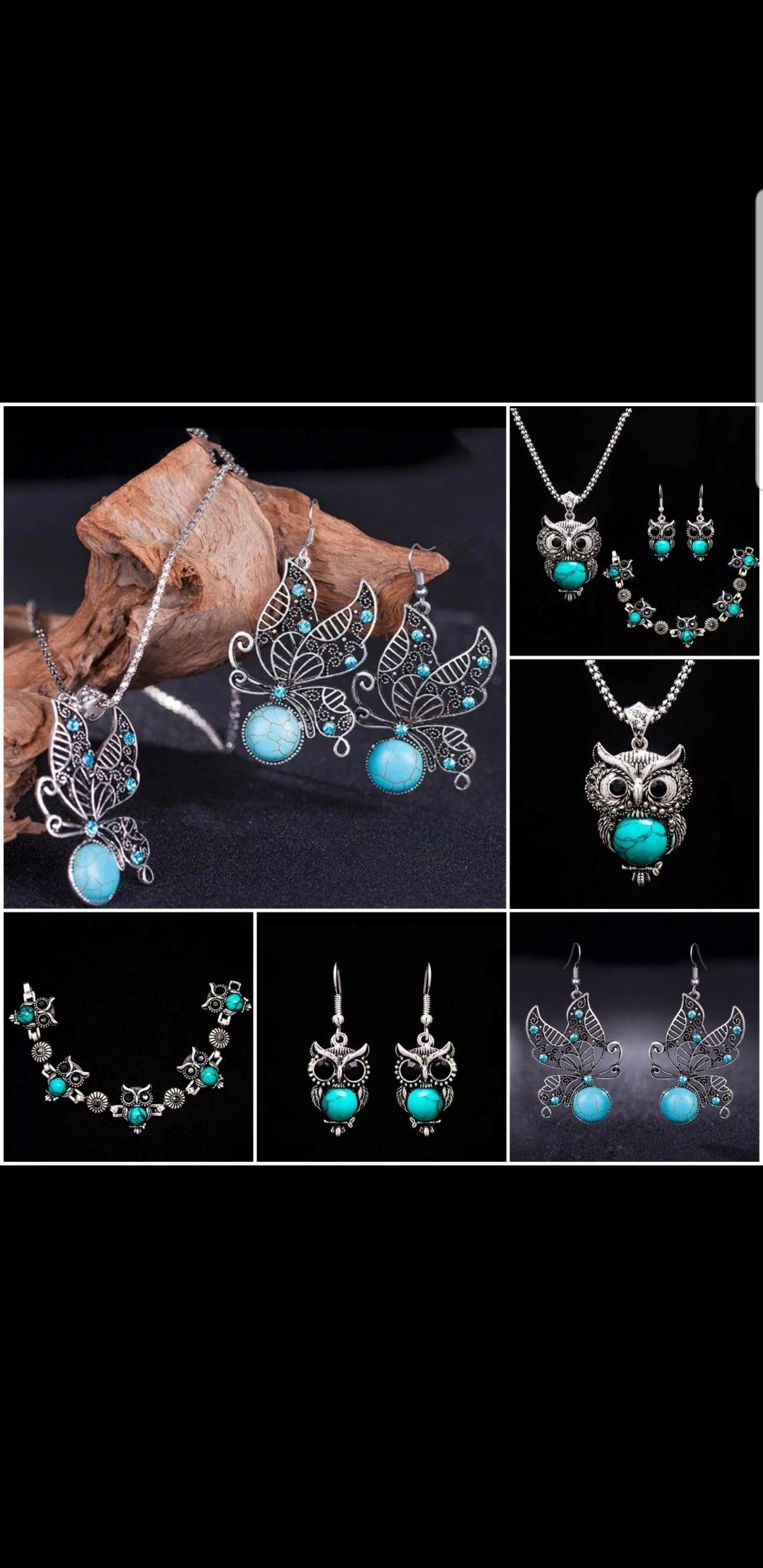 Set necklace and earrings