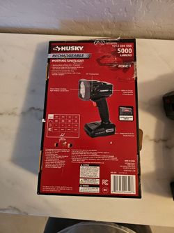 Husky 5000 Lumen Rechargeable Pivoting Spotlight
