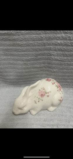 Vintage Rose Bunny Easter Rabbit